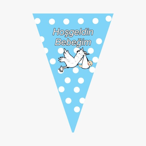 FLAMA HOŞGELDİN BEBEĞİM MAVİ LEYLEKLİ
