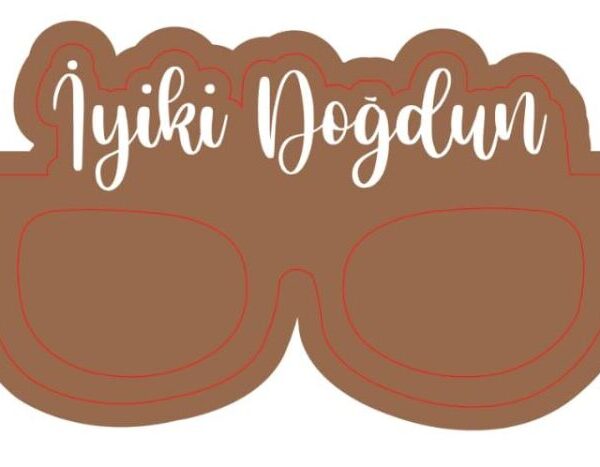 GÖZLÜK İYİKİ DOĞDUN KAHVERENGİ 8 Lİ KAĞIT