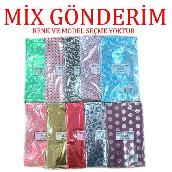 HEDİYELİK POŞET 20 x 35h 100 lü