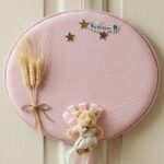 KAPI SÜS OVAL BAŞAKLI AYICIK PEMBE