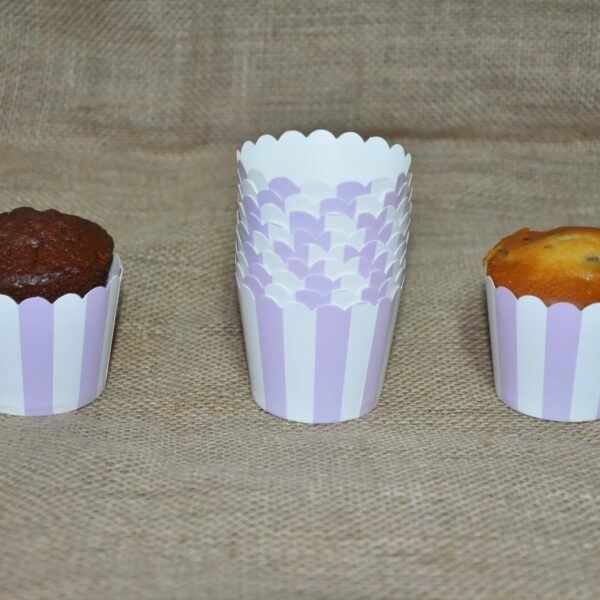 KAPSÜL 25 Lİ PASTEL ÇİZGİLİ MOR