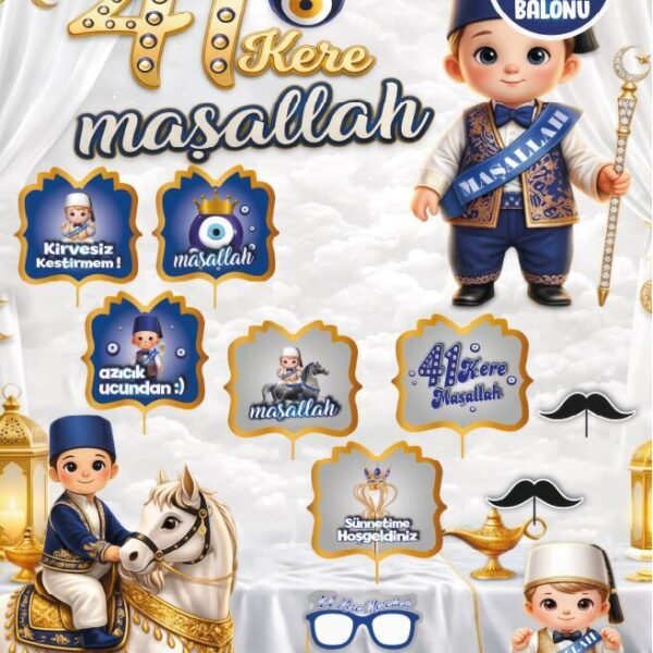 KONUŞMA BALONU SET 12 Lİ SÜNNET GÜMÜŞ
