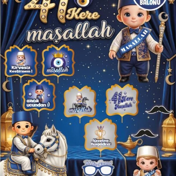 KONUŞMA BALONU SET 12 Lİ SÜNNET LACİVET