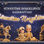 KOREOGRAFİ BANNER SÜNNETİMİZE HOŞGELDİNİZ GOLD