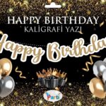 KOREOGRAFİ YENİ BANNER HAPPY BIRTHDAY GOLD