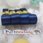 KURDELE SATEN 1 CM 10 METRE (1 PK 10 AD) LACİVERT