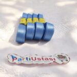 KURDELE SATEN 1 CM 10 METRE (1 PK 10 AD) MAVİ