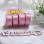 KURDELE SATEN 1 CM 10 METRE (1 PK 10 AD) PEMBE