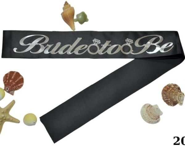 KUŞAK BRIDE TO BE SİYAH GÜMÜŞ