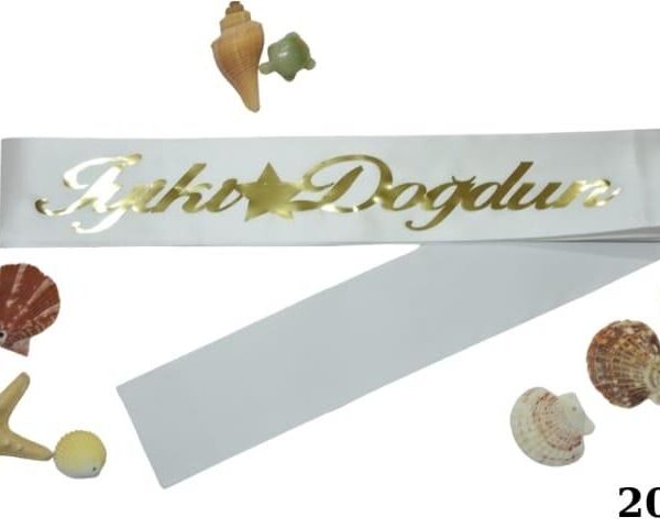 KUŞAK İYİKİ DOĞDUN BEYAZ ALTIN