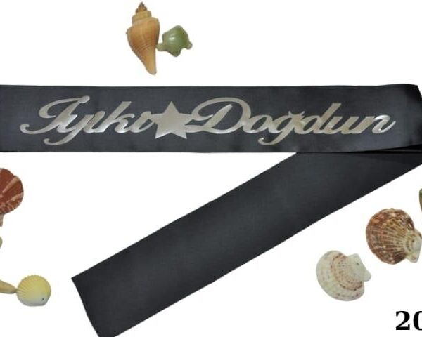 KUŞAK İYİKİ DOĞDUN SİYAH GÜMÜŞ