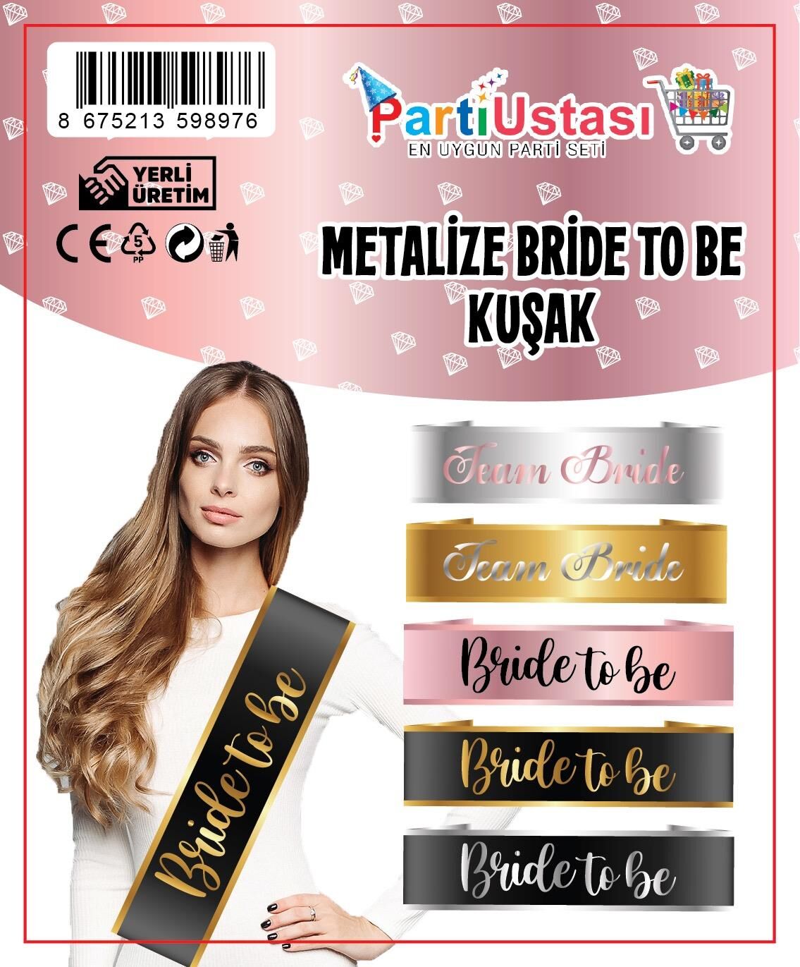 KUŞAK PARLAK BRİDE TO BE SİYAH KUŞAK PARLAK BRİDE TO BE SİYAH - Görsel 1