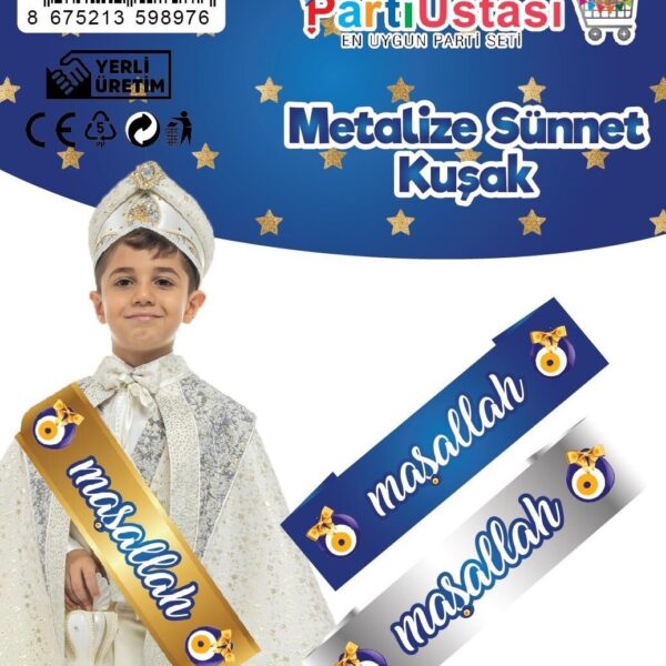 KUŞAK PARLAK MAŞALLAH GOLD