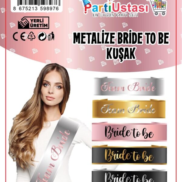 KUŞAK PARLAK TEAM BRİDE SİYAH