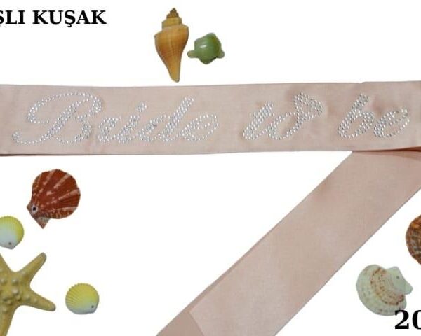 KUŞAK TAŞLI BRİDE TO BE PEMBE GÜMÜŞ