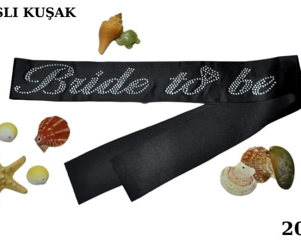 KUŞAK TAŞLI BRİDE TO BE SİYAH GÜMÜŞ