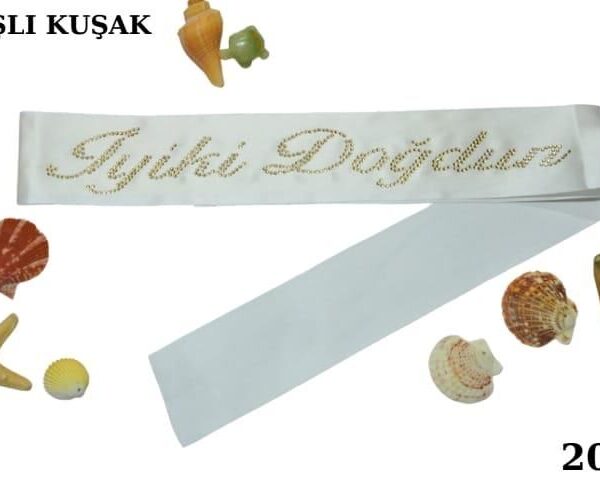 KUŞAK TAŞLI İYİKİ DOĞDUN BEYAZ ALTIN