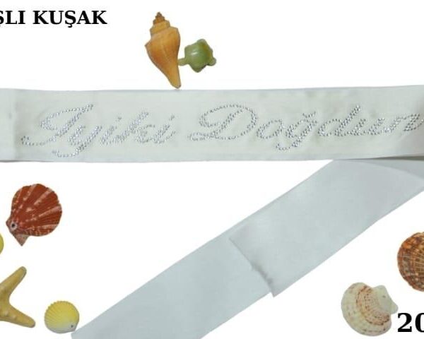KUŞAK TAŞLI İYİKİ DOĞDUN BEYAZ GÜMÜŞ