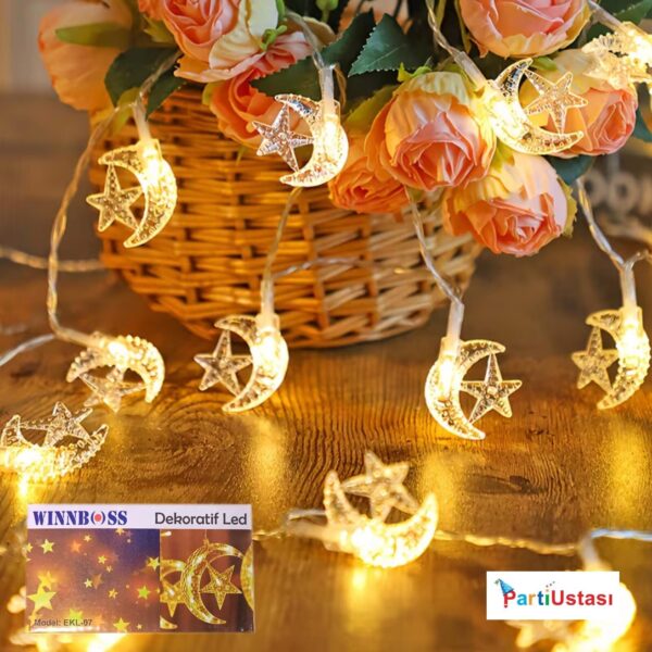 LED IŞIK AY YILDIZ EKL07 (5 METRE) 200 AMPUL
