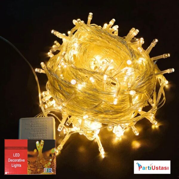LED IŞIK PİRİNÇ GÜNIŞIĞI (5 METRE) 100 AMPUL