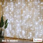 LED PERDE 3 X 2 H METRE BEYAZ