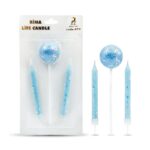 MUM İTHAL 10 CM NO:670 MAVİ SİMLİ