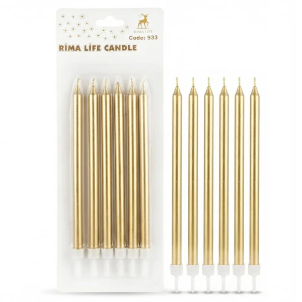 MUM İTHAL 15 CM NO:933 GOLD PARLAK