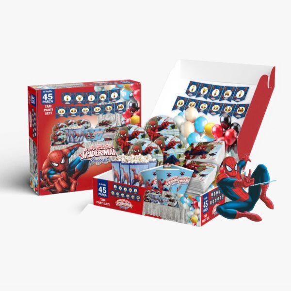 PARTİ SETİ 8 KİŞİLİK SPİDERMAN