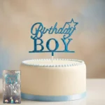 PASTA YAZISI PLASTİK BİRTHDAY BOY MAVİ