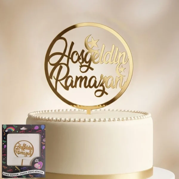 PASTA YAZISI PLEKSİ HOŞGELDİN RAMAZAN GOLD