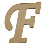PLEKSİ 20 Lİ HARF ALTIN NO:F
