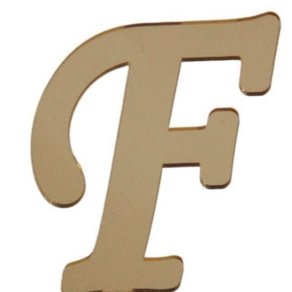 PLEKSİ 20 Lİ HARF ALTIN NO:F