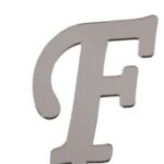 PLEKSİ 20 Lİ HARF GÜMÜŞ NO:F