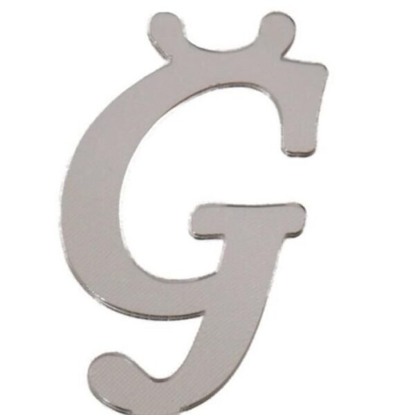PLEKSİ 20 Lİ HARF GÜMÜŞ NO:Ğ