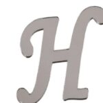 PLEKSİ 20 Lİ HARF GÜMÜŞ NO:H