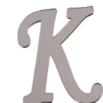 PLEKSİ 20 Lİ HARF GÜMÜŞ NO:K