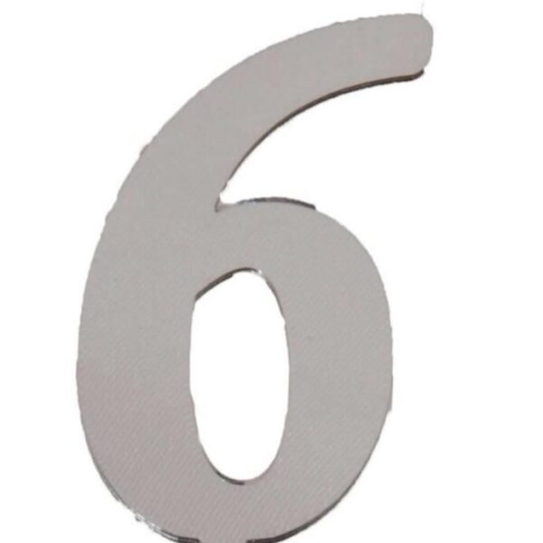PLEKSİ 20 Lİ RAKAM GÜMÜŞ NO:6