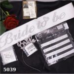 SET TAÇ TAŞLI BRİDE 5 Lİ SET BEYAZ GÜMÜŞ