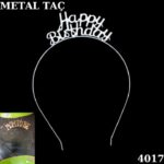 TAÇ METAL HAPPY BIRTHDAY GÜMÜŞ