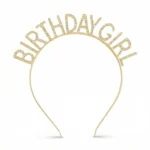 TAÇ TAŞLI METAL BİRTHDAY GİRL GOLD