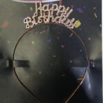 TAÇ TAŞLI METAL HAPPY BIRTHDAY BRONZ