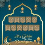 YAZI ZARF BANNER RAMAZAN GOLD