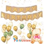 YAZI VARAKLI ZARF BANNER HAPPY KRAF ALTIN