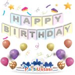 YAZI VARAKLI ZARF BANNER HAPPY MACARON GÜMÜŞ