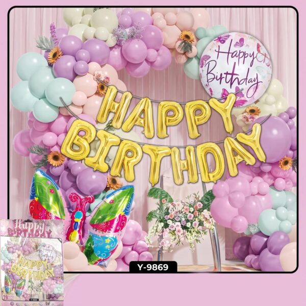 FOLYO SET HAPPY BIRTHDAY Y-9869 KELEBEK