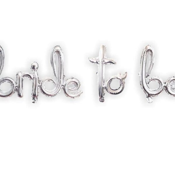 SET BRIDE TO BE KOREOGRAFİ FOLYO BALON GÜMÜŞ